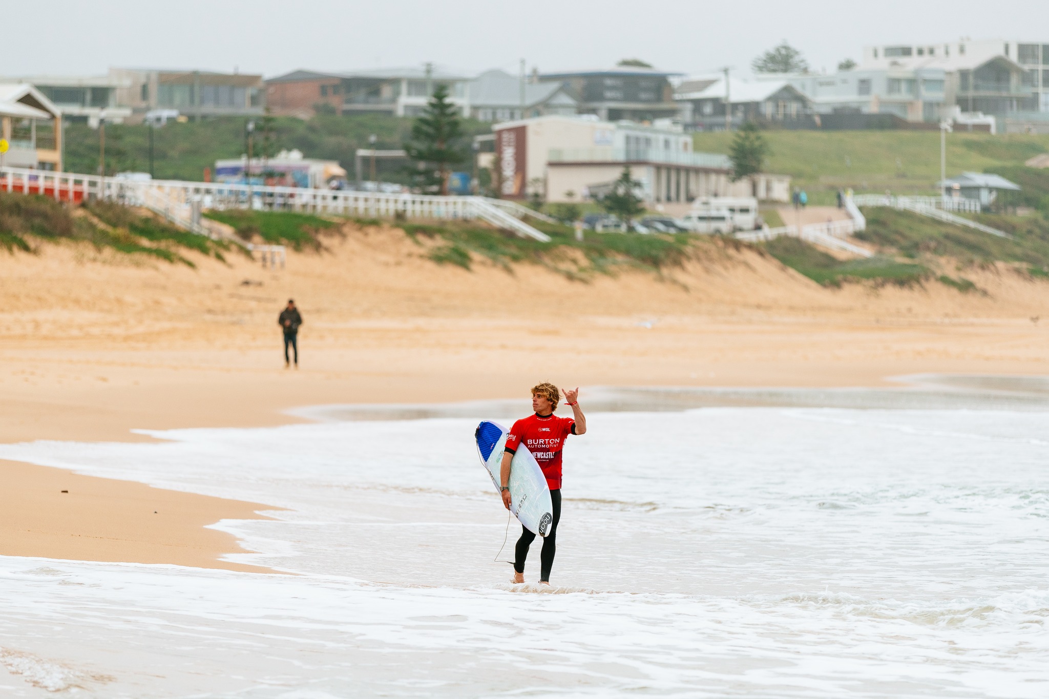 NEWCASTLE, NEW SOUTH WALES, AUSTRALIA - JUNE 2: Afonso Antunes of Portugal prior to surfing in Heat 3 of the Round of 80 at the Burton Automotive Newcastle Surfest on June 2, 2025 at Newcastle, New South Wales, Australia. (Photo by Aaron Hughes/World Surf League)